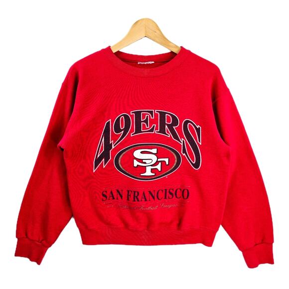 Vintage San Francisco 49ers Nutmeg Mills Crewneck Pullover Sweatshirt Small 90s
